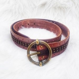 Leather two tone belt by Abercrombie & Fitch